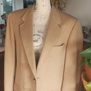 Vintage Tan 100% Camel Hair Blazer